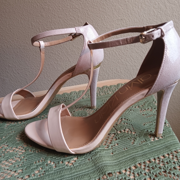 Calvin Klein Women's Pink Heeled Sandals - Picture 13 of 15